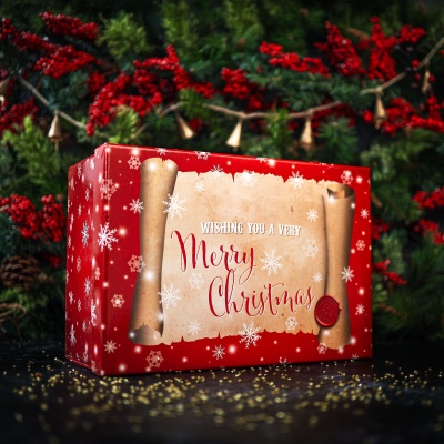 Merry Christmas Gift Box and Products Set